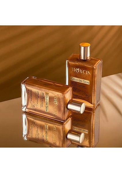 Gold On Skin Kuru Yağ – Yasemin, Manolya, Hanımeli, Kalendula ve Hindistan Cevizi Yağları Içeren Işıltı Veren Nemlendirici – 100 ml – Tüm Cilt Tipleri Için indirimleri