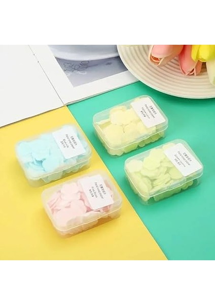 Kutu Parfümlü Eriyen Mini Kağıt Sabun Öğrenci Çocuk Okul Dezenfektan El Sabunu modelleri