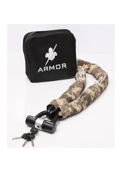 714 Military Serisi Çelik Zincir 1.80 mt 14 mm U Motosiklet Kilidi modelleri