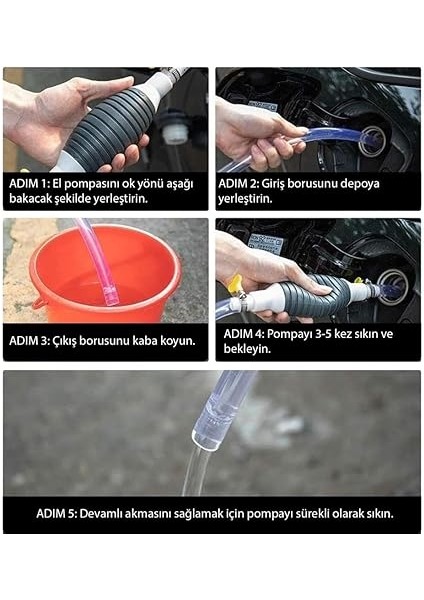200CM Benzin Mazot Yakıt Su Yağ Sıvı Aktarım Transfer El Pompası fırsatları
