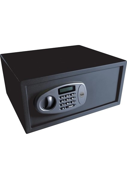 LCD Ekranlı Laptop Tipi Kasa Y-LTS0000 - Standart Güvenlik - Master Şifre - 2 Adet 6 Şifeli Anahtar - 20 x 43 x 35 cm - Siyah
