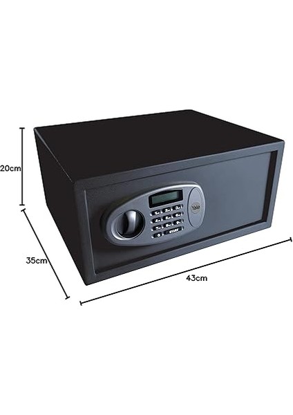 LCD Ekranlı Laptop Tipi Kasa Y-LTS0000 - Standart Güvenlik - Master Şifre - 2 Adet 6 Şifeli Anahtar - 20 x 43 x 35 cm - Siyah indirimleri