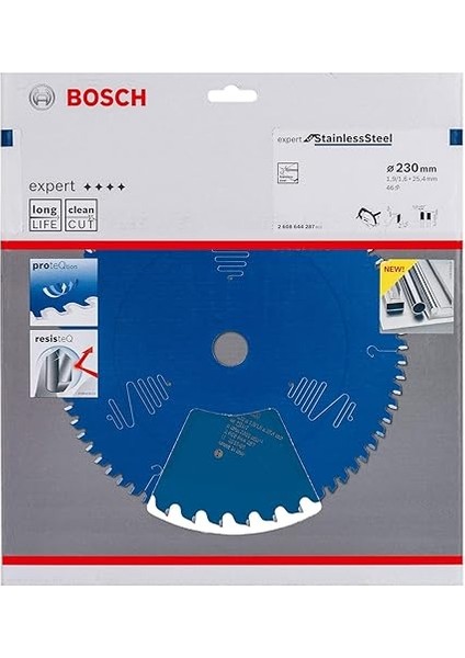 Dairesel Testere Bıçağı Expert Stainless Steel, 230 x 25,4 x 1,9 Mm, Diş Sayısı 46, 1 Adet, 2608644287 Için fiyatları