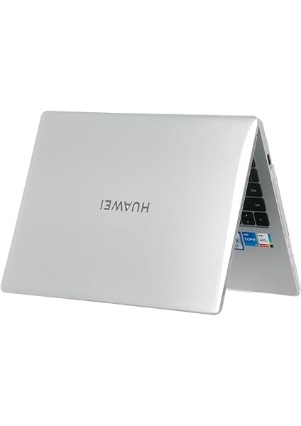 Huawei Matebook 14S Kılıf Hardcase 2021–2023 Kristal Parlak, Parmak Izi Bırakmaz, Çizilmeye Dayanıklı Üst-Alt Kapak, 14.2" Uyumlu Şeffaf modelleri
