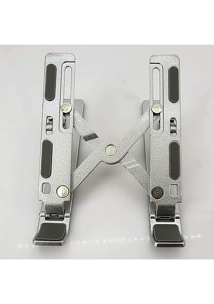 Mini Metal Stand Katlanabilir Çantada Taşınabilir Folding Alüminyum 8 Kademeli Telefon ve Tablet Standı 13 cm Mini Dizayn | RT008 Silver modelleri