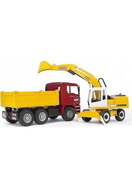 - Man Damperli Kamyon ve Liebherr Ekskavatör Ölçekli Model fiyatları