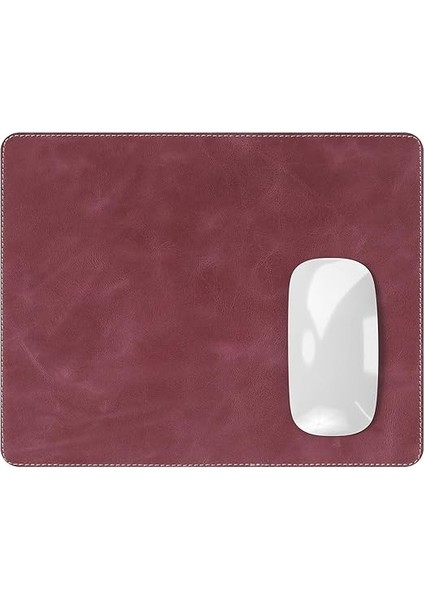 Navada - Gaming Oyuncu Gamer Hakiki Deri Mouse Pad, Deri Fare Altlığı, Hakiki Deri Ped, Dayanıklı Kaymaz Taban, Ofis Tipi Mouse Ped (Bordo) fiyatları