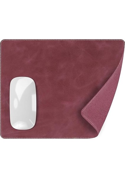 Navada - Gaming Oyuncu Gamer Hakiki Deri Mouse Pad, Deri Fare Altlığı, Hakiki Deri Ped, Dayanıklı Kaymaz Taban, Ofis Tipi Mouse Ped (Bordo) modelleri