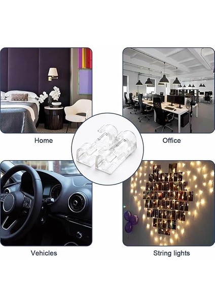 Kablo Sabitleyici Klipsler 20 Adet Kablo Düzenleyici Duvar Fayans Cam Kablo Tutucu Yapışkanlı Klips fiyatları