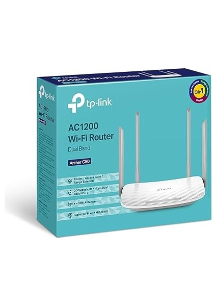 Archer C50, Ac 1200 Mbps Kablosuz Dual Band Access Point ve Router modelleri