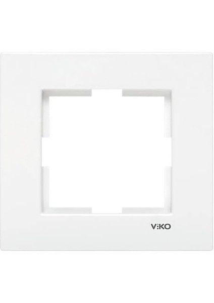 Karre 90960200 Tekli Beyaz Priz Çerçevesi