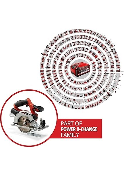 Akülü Daire Testere Te-Cs 18/150 Li-Solo Power X-Change (18 V, Li-Ion, Ø150 x Ø10 mm Testere Bıçağı, Aletsiz Kesim Derinliği ve Eğim Açısı Ayarı, Led'ler) - 4331220 fiyatları