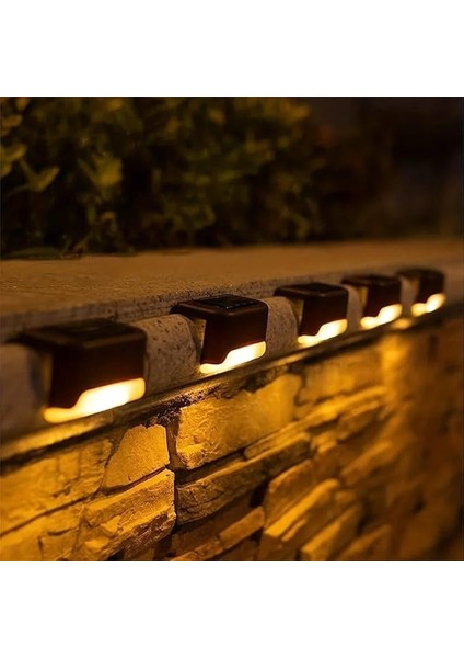 Güneş Enerjili Basamak Işıkları LED Solar Güneş Enerjili, Merdiven, Veranda, Bahçe, Balkon ve Çit Lambası, Köşebent, Yollar Vb. Su Geçirmez Water Proof Solar Lamba Gün Işığı (Siyah, 8 Adet) modelleri
