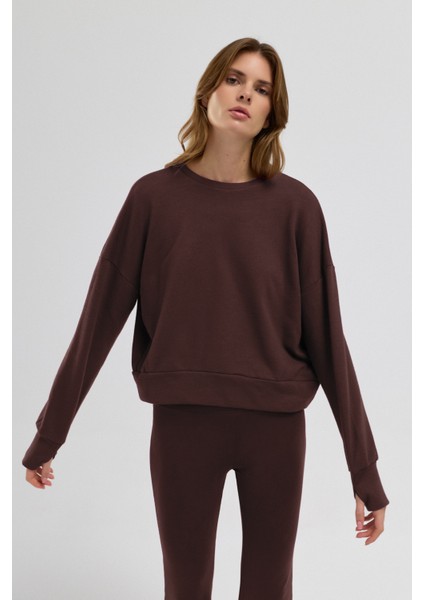 Luna %100 Pamuk Sırt Pencereli Sweatshirt fiyatları