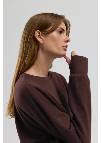 Luna %100 Pamuk Sırt Pencereli Sweatshirt indirimleri