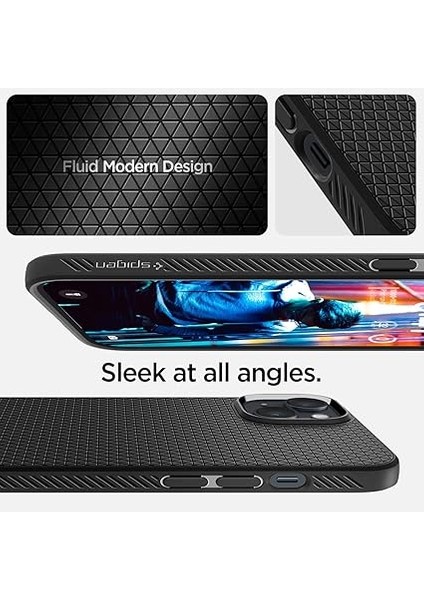 iPhone 14 Plus ile Uyumlu Kılıf Liquid Air Matte Black - ACS04891 modelleri