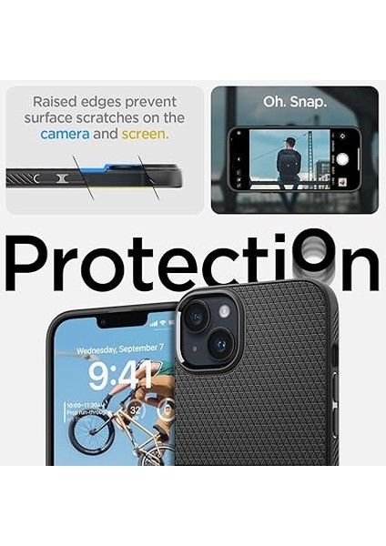 iPhone 14 Plus ile Uyumlu Kılıf Liquid Air Matte Black - ACS04891 indirimleri