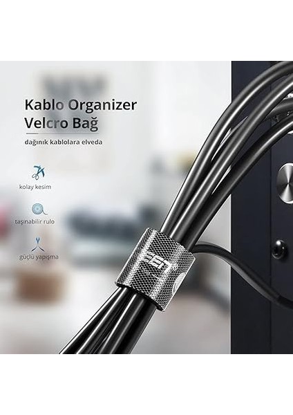 Kablo Düzenleyici Cırt Band, 5 Metre indirimleri