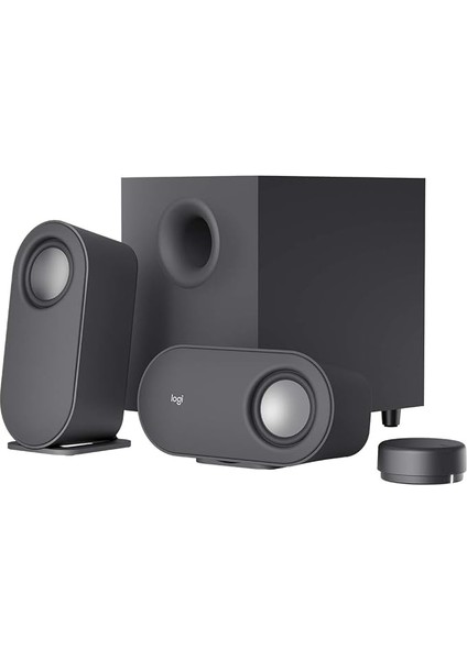 Z407 2.1 Bluetooth Hoparlör Sistemi, Subwoofer, Kompakt Tasarım, Kontrol Kadranı, 20 M Kablosuz Kullanım Mesafesi, 80 W, Siyah