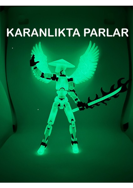 Dummy 13 Karanlıkta Parlayan Samurai - Tüm Eklemleri Hareketli Aksiyon Figürü