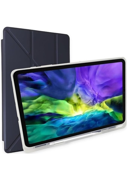 Kılıf Y Smart Cover Standlı Uyku Modlu Kalem Yerli Mars Kapak Huawei Matepad Air 11.5 Inç Matepad 11.5 Inç ile Uyumlu Ürün 10 Renk Seçeneği (Lacivert)