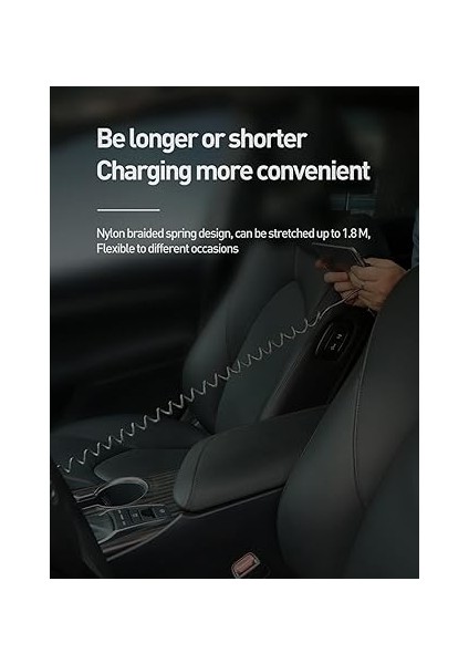 CA-7300 Lightning 90 Derece Spiral Ledli Örgü Kablo 3A 1.8m modelleri