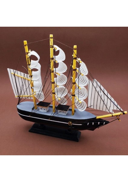 Beyaz Küçük Ahşap Yelkenli Gemi Dekoru, Şık ve Doğal Tasarım Ürünü indirimleri