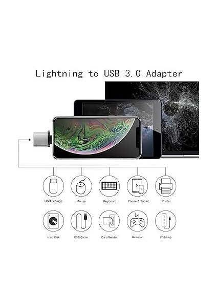 3.0 Lightning Otg Adaptör – Yüksek Hızlı Veri Aktarımı, Telefon Için Lightning To USB Dönüştürücü, Klavye, Mouse, Kart Okuyucu ve Oyun Kumandası ile Uyumlu, Ha-07, Evınto fiyatları