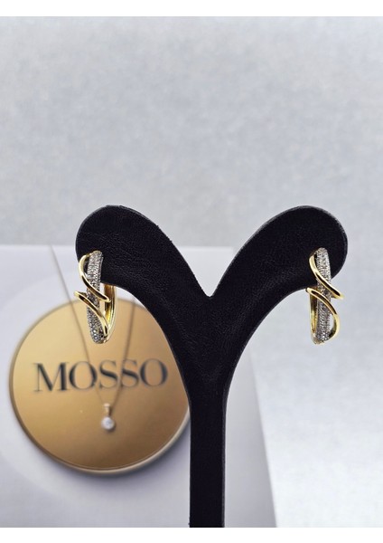 Xuping Zirkon Taşlı Sarmal Model Çelik Küpe fırsatları