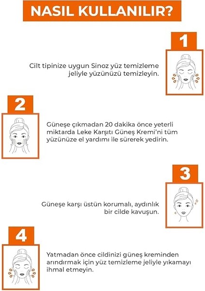 50 Leke Karşıtı Yüksek Koruyucu Yüz Güneş Kremi 50 ml Normal ve Kuru Ciltler Için fırsatları