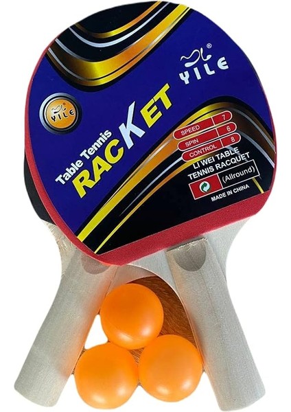 Masa Tenisi Raket 3 Top Hediyeli