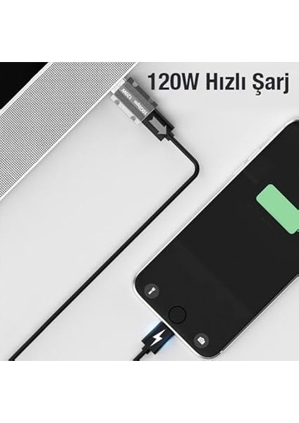 Polham 120W 10GPBS USB To Type C Çevirici Dönüştürücü Adaptör, Otg Dönüştürücü, Ultra Dayanıklı indirimleri