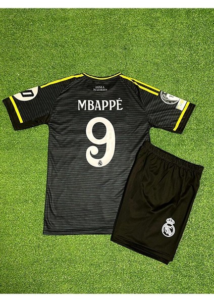 Real Madrid 2025/26 Sezonu Kylian Mbappe Deplasman Çocuk Forması (Gri) modelleri
