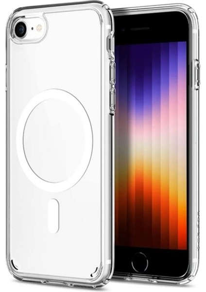 Apple iPhone 7 Uyumlu Magesafe Şeffaf Silikon Kılıf