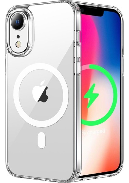 Apple iPhone Xr Uyumlu Magesafe Şeffaf Silikon Kılıf