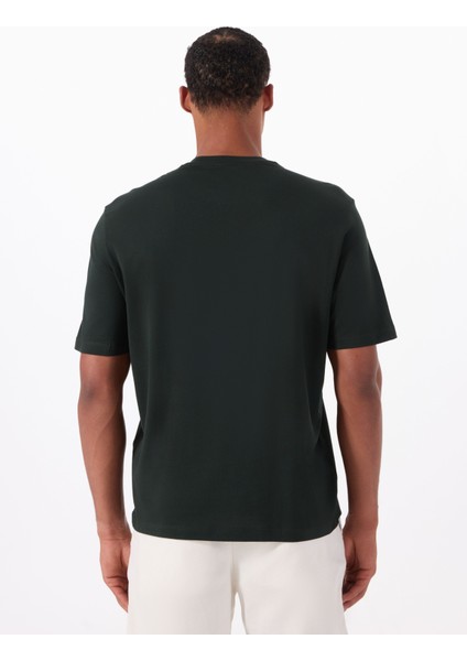 Bisiklet Yaka Baskılı Siyah Erkek T-Shirt XM000269 AF12112 UB001 T-Shırt indirimleri