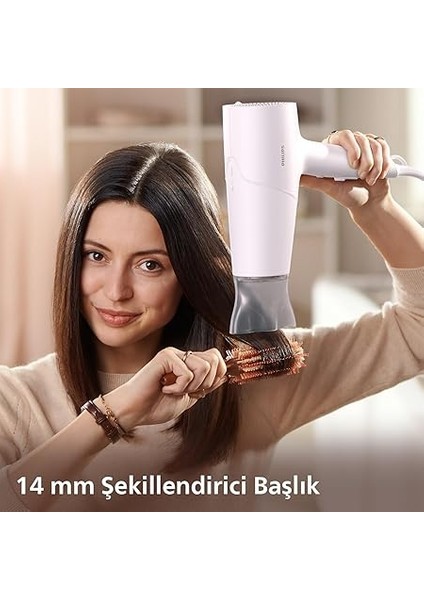 Saç Kurutma Makinesi, Thermoshield Isı Koruma Teknolojisi, 2 Kat Iyonik Bakım, 6 Kademeli Hız ve Sıcaklık Ayarı, Soğuk Hava Üfleme, 2100W Güçlü Performans, Parlak Saçlar, BHD500/00 modelleri