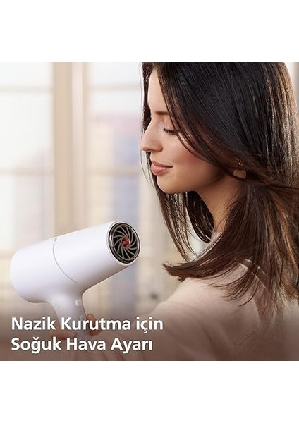 Saç Kurutma Makinesi, Thermoshield Isı Koruma Teknolojisi, 2 Kat Iyonik Bakım, 6 Kademeli Hız ve Sıcaklık Ayarı, Soğuk Hava Üfleme, 2100W Güçlü Performans, Parlak Saçlar, BHD500/00 indirimleri