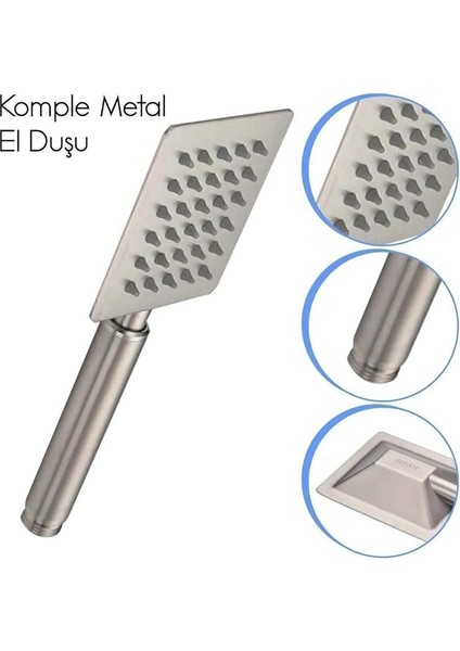 Paslanmaz Çelik Duş Başlığı, Darbeye Dayanıklı, Kırılmaz, Kirece Dirençli fiyatları