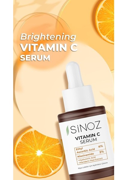Ton Eşitleyici Aydınlatıcı Vitamin C%4 Niacinamide%2 Yüz Serumu 30 ml Tüm Ciltler Için fiyatları