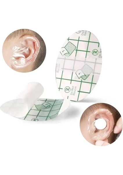 20 Adet Su Geçirmez Yapışkanlı Kulak Koruyucu, Tek Kullanımlık Kulak Koruyucu Bant Yüzme Duş modelleri