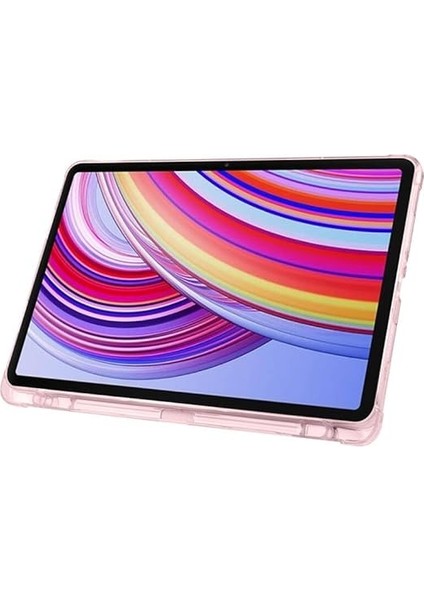 Xiaomi Poco Pad ile Uyumlu Kılıf Tri Folding Silikon Kalem Bölmeli Katlanabilir Standlı Pu Deri Yumuşak Kapak, Tablet Kılıfı [kalem Alanı, Akıllı Kapak, Uyku Modlu] (Siyah) fiyatları