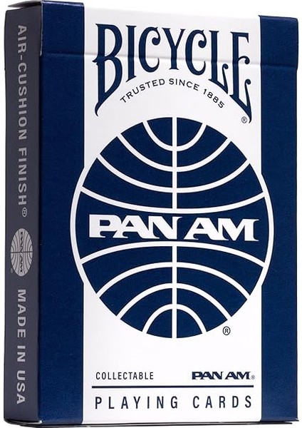 Pan Am Airlines Oyun Kartları, Teneke Seyahat Kutusunda 2 Deste – Klasik Pan Am Tasarımı fırsatları