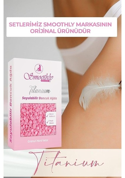 Soyulabilen Boncuk Ağda 250GR + Ağda Isıtıcı Makine + Tüy Geciktirme Etkili Losyon + Spatula Seti modelleri