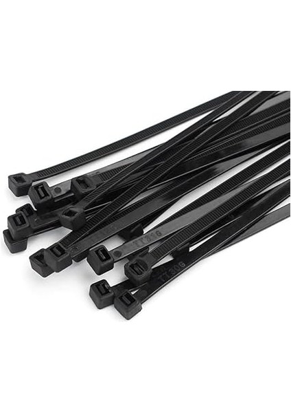 4,8X380 Siyah 38CM Kablo Bağı Plastik Cırt Kelepçe TOPLAYICI-100 Adet fırsatları