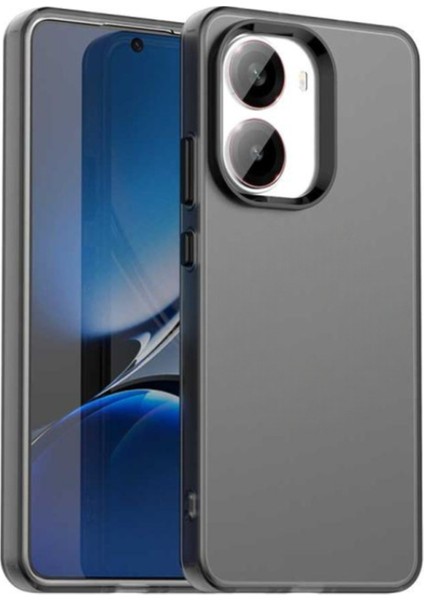 Poco X7 Pro Uyumlu Kılıf Sararmaz Leke Tutmaz Buzlu Mat Renkli Soft Transparan Silikon Kapak