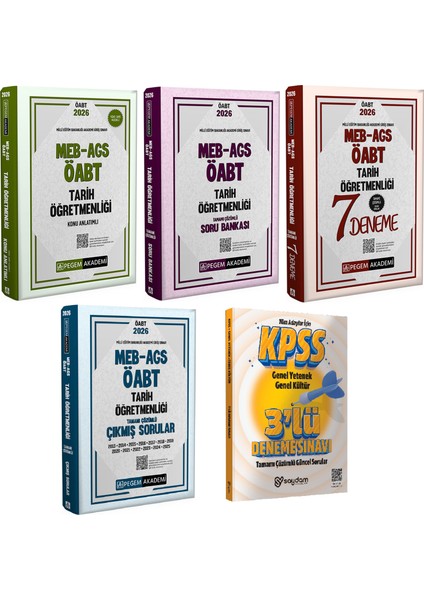 2026 Meb Ags Öabt Tarih Öğretmenliği Konu Anlatımı-Çözümlü Soru Bankası-7 Deneme-Çıkmış Sorular