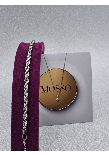 Burgu Model Gümüş Renk Çelik Bileklik fırsatları