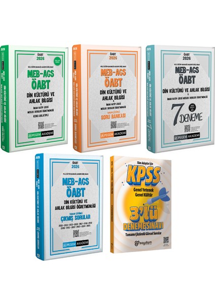2026 Meb Ags Öabt Din Kültürü ve Ahlak Bilgisi Konu Anlatımı-Soru Bankası-7 Deneme-Çıkmış Sorular