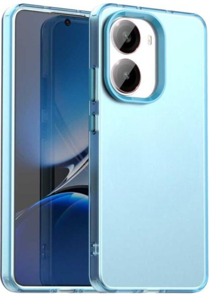 Poco X7 Pro Uyumlu Kılıf Sararmaz Leke Tutmaz Buzlu Mat Renkli Soft Transparan Silikon Kapak